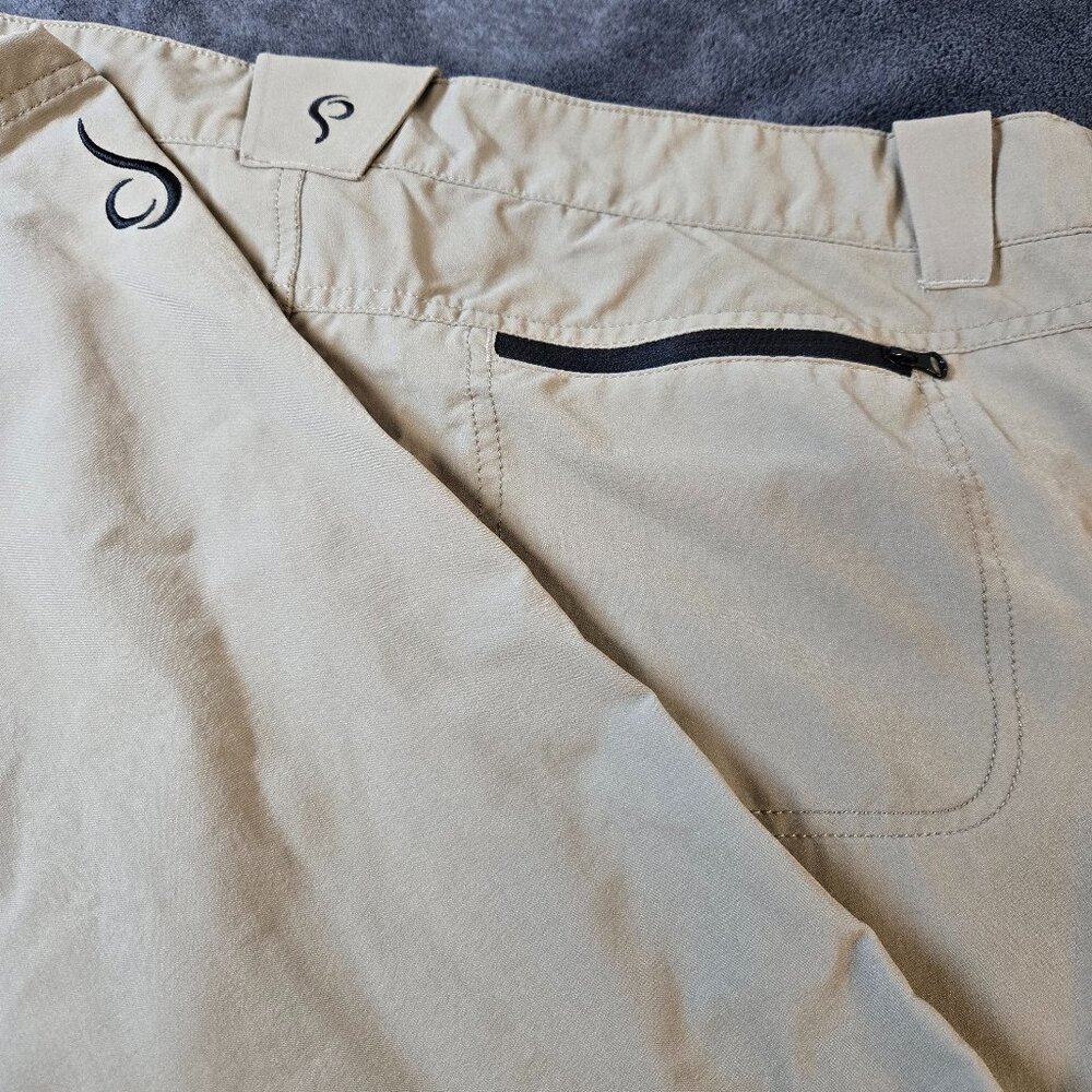 Prois Hunting Adventure Pants Women XL Khaki Tan Outdoor Zip Pockets Lightweight